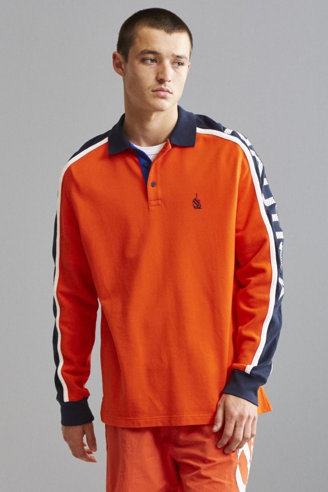 Nautica Jersey Long Sleeve Polo Shirt #1