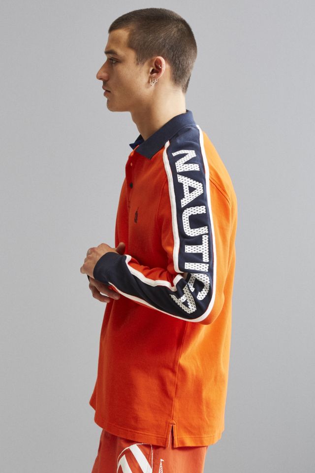 Nautica Jersey Long Sleeve Polo Shirt #3