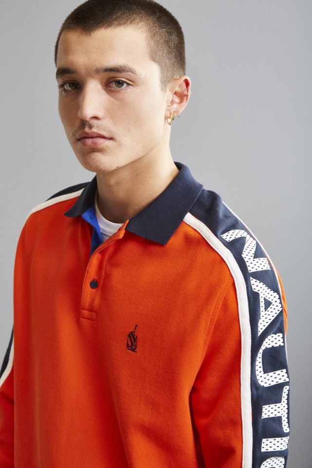 Nautica Jersey Long Sleeve Polo Shirt #4