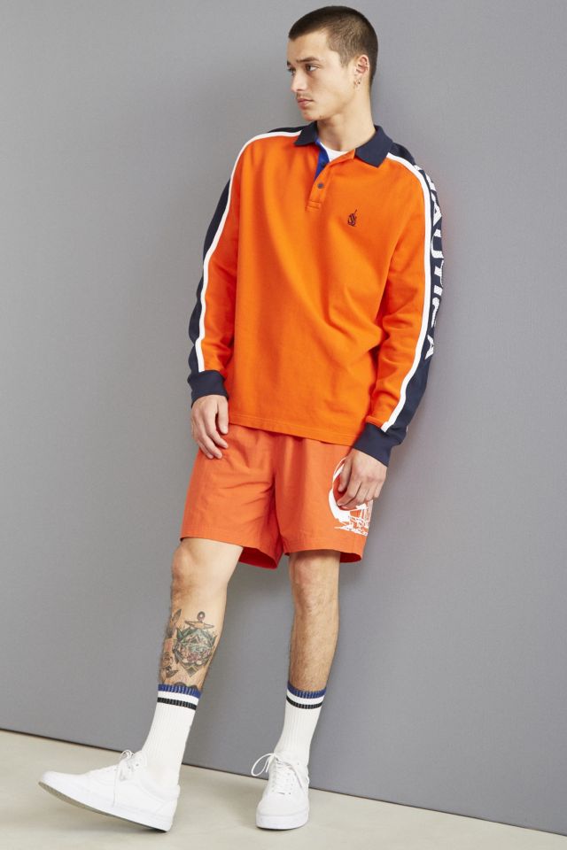 Nautica Jersey Long Sleeve Polo Shirt #5