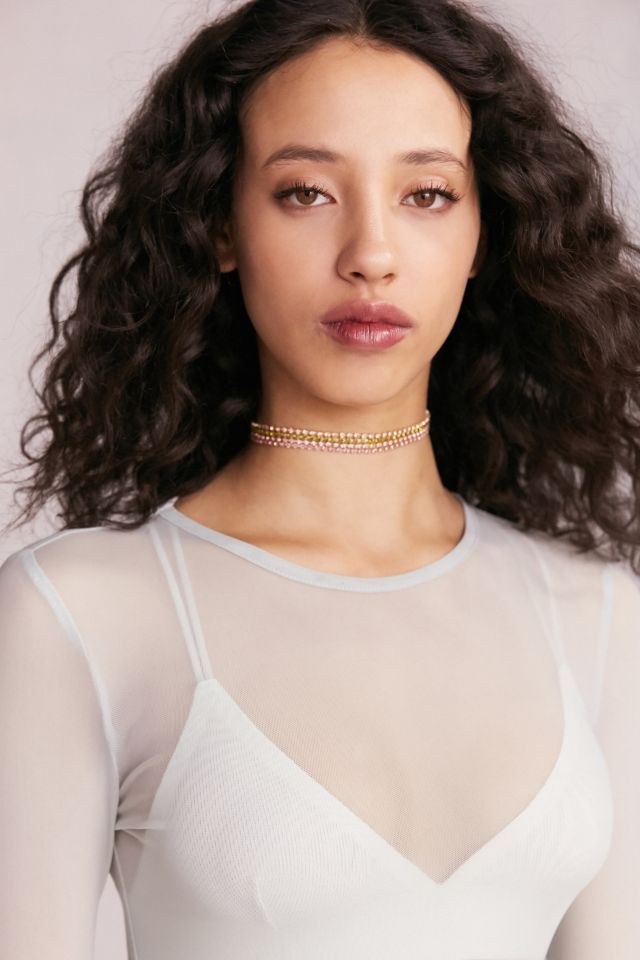 Laura Rhinestone Choker Necklace