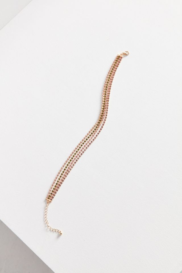 Laura Rhinestone Choker Necklace #1