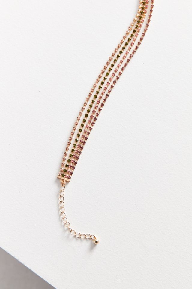 Laura Rhinestone Choker Necklace #2