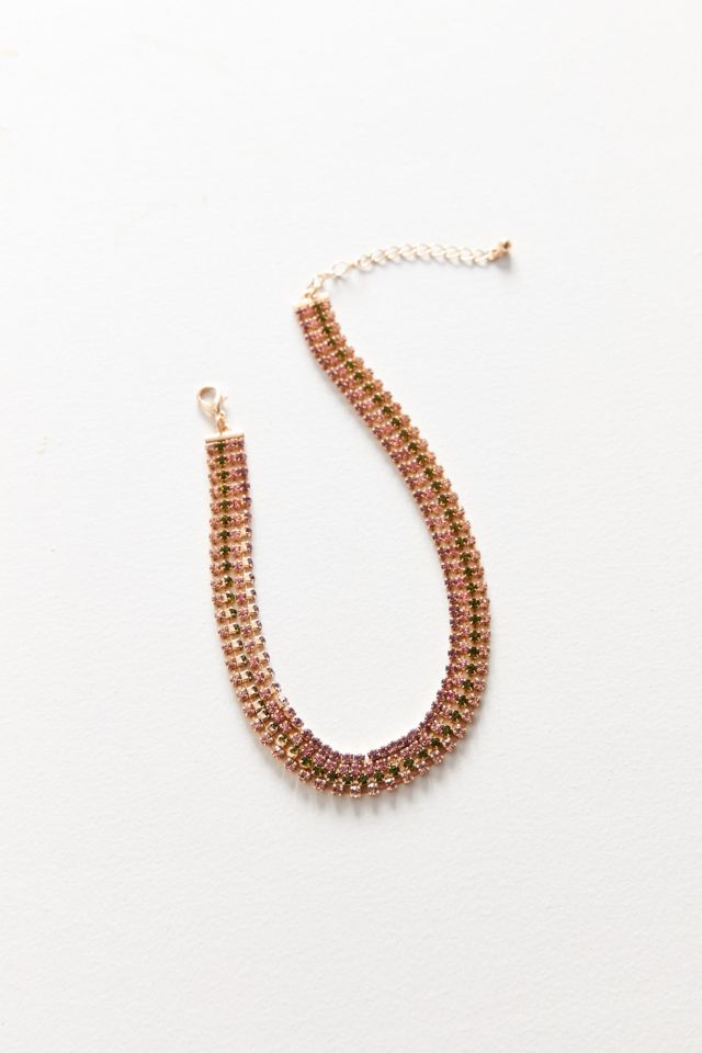 Laura Rhinestone Choker Necklace #3