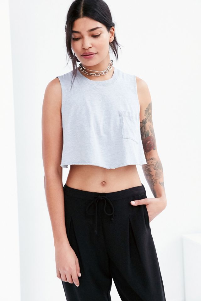 Truly Madly Deeply Maddie Cropped Muscle Tee | Urban Outfitters Canada