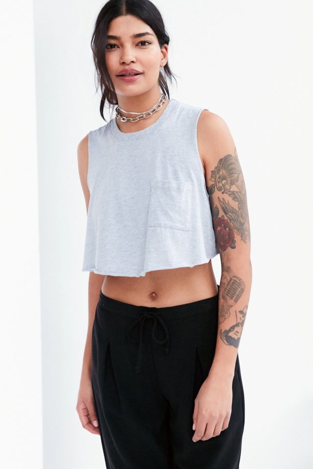 Truly Madly Deeply Maddie Cropped Muscle Tee | Urban Outfitters Canada