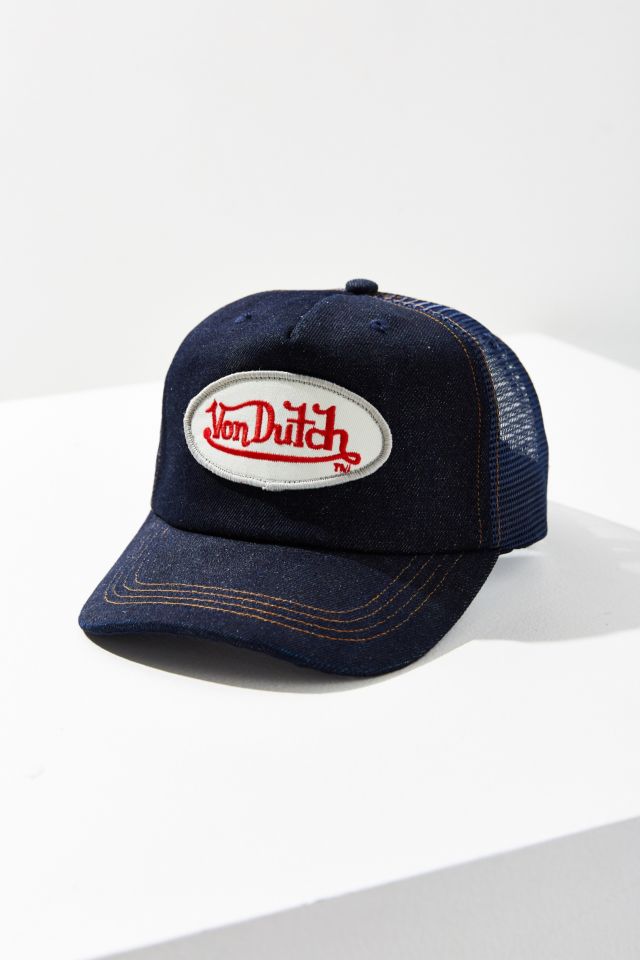 Vintage Von Dutch Denim Trucker Hat #1