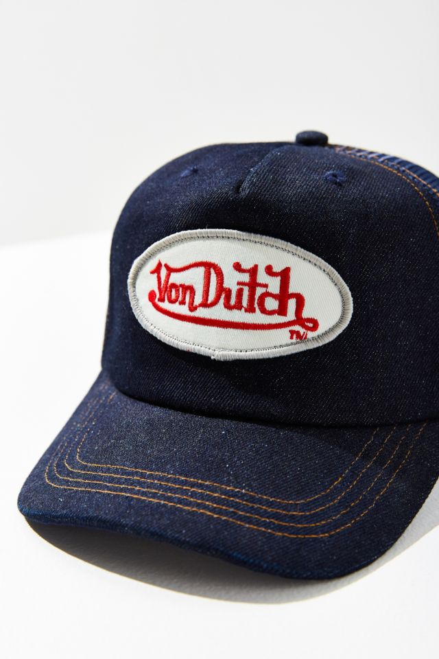 Vintage Von Dutch Denim Trucker Hat #2