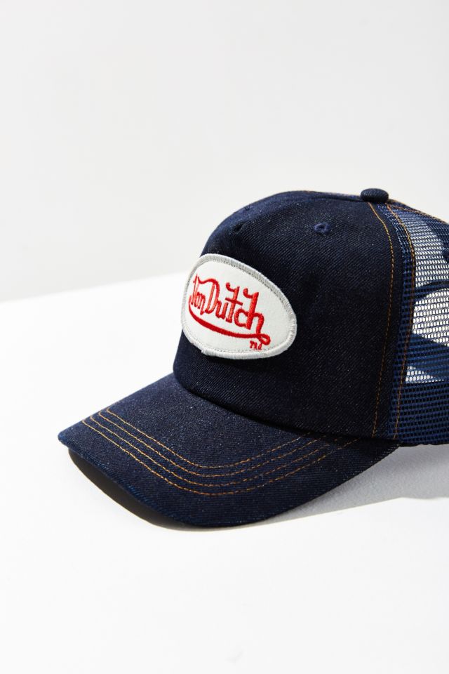 Vintage Von Dutch Denim Trucker Hat #5