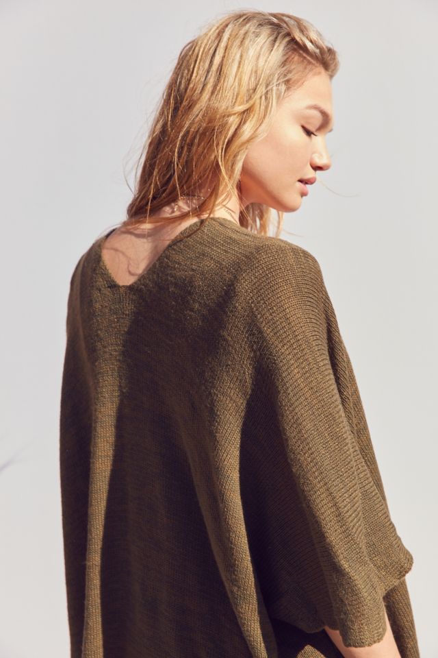 Cardigan rayé en fil Lauren Ecote #1