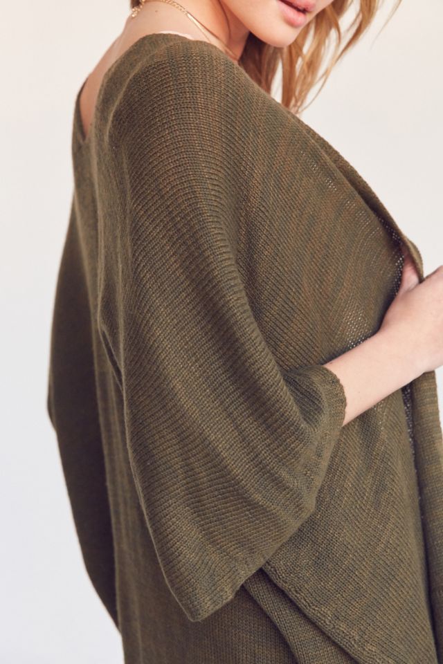 Cardigan rayé en fil Lauren Ecote #5