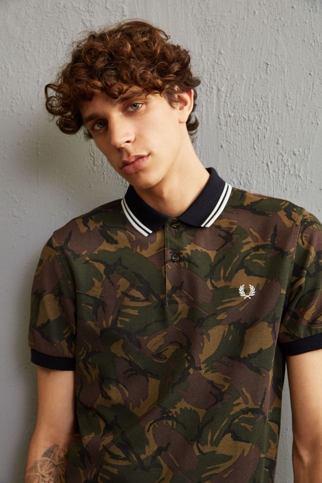Fred Perry Camouflage Pique Polo Shirt #1