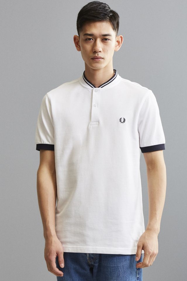 Fred Perry Bomber Collar Pique Henley Tee #1