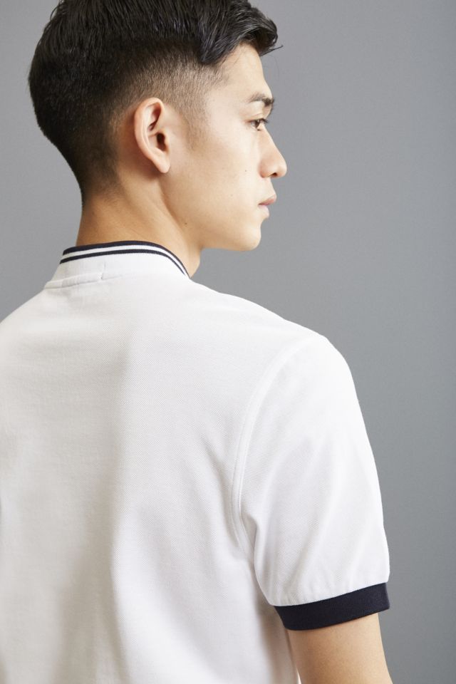 Fred Perry Bomber Collar Pique Henley Tee #4