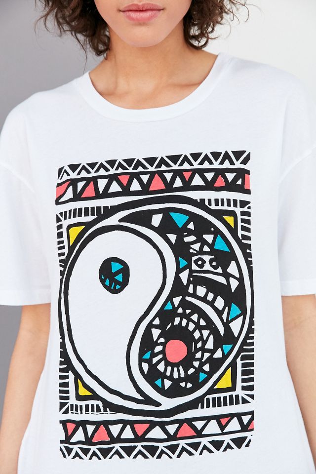 Truly Madly Deeply Mosaic Yin-Yang Tee | Urban Outfitters