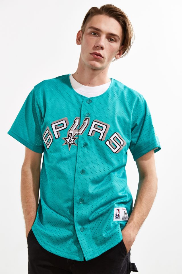 Mitchell & Ness San Antonio Spurs Button Front Jersey #1