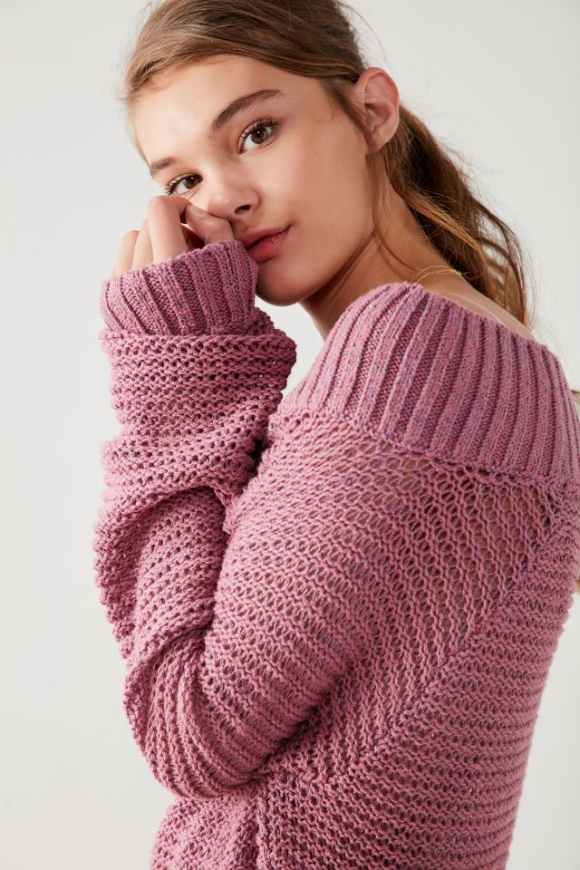 Kimchi Blue Kelli Off The Shoulder Sweater Urban Outfitters