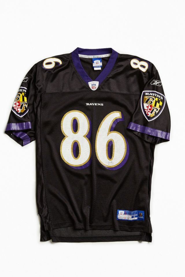 NFL Baltimore Ravens Todd Heap 86 Reebok On Field Purple Jersey