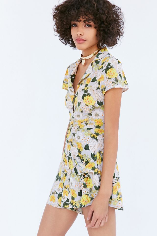 Kimchi Blue Beth Ann Collared Shirt Romper #5