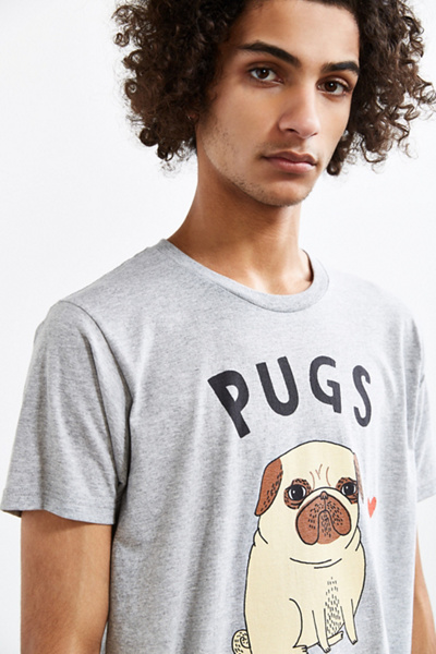 pugs not drugs shirt urban outfitters