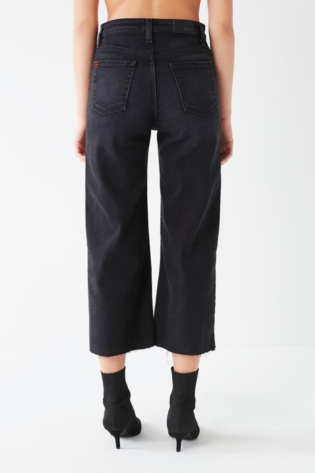 BDG Cropped Denim Culotte - Washed Black #1
