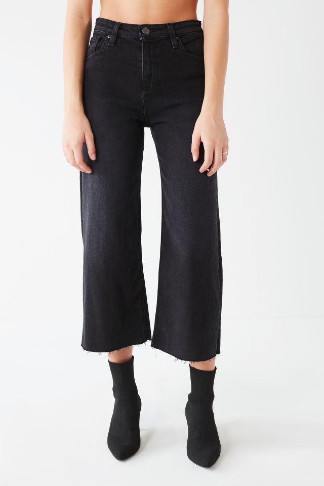 BDG Cropped Denim Culotte - Washed Black #3