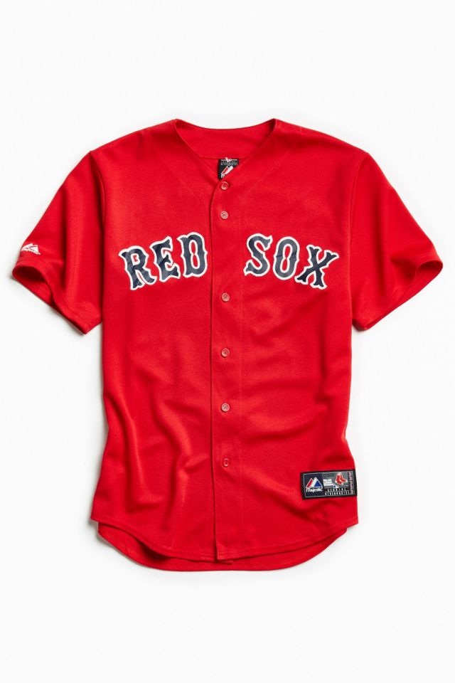 BOSTON RED SOX KEVIN YOUKILIS MAJESTIC MLB BASEBALL JERSEY LARGE