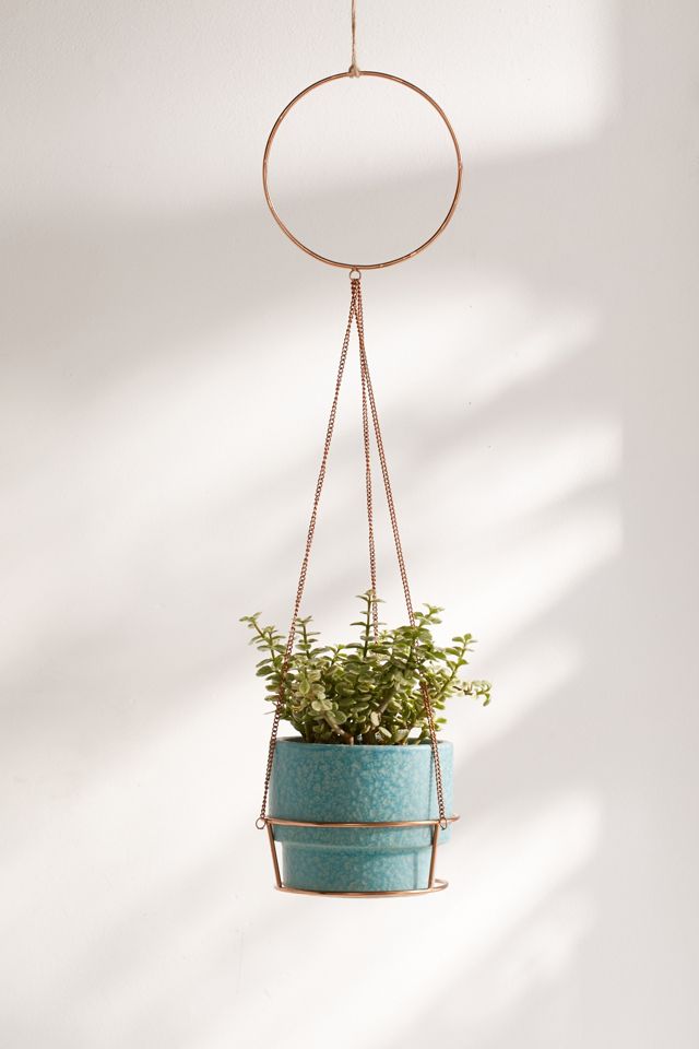 Metal Circle Hanging Planter #2