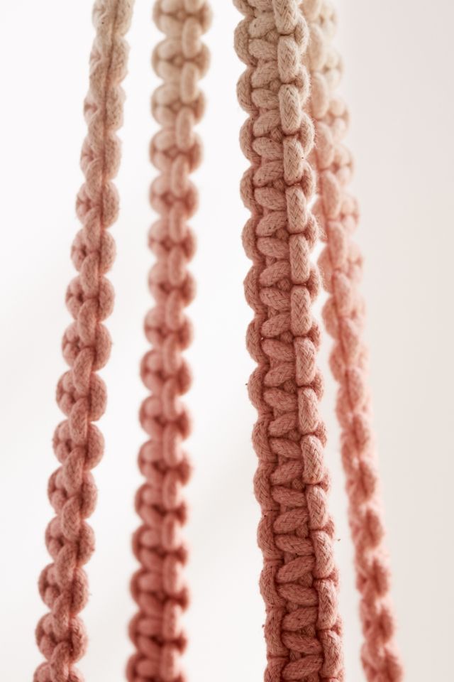 Serena Ombre Macrame Hanging Planter #5