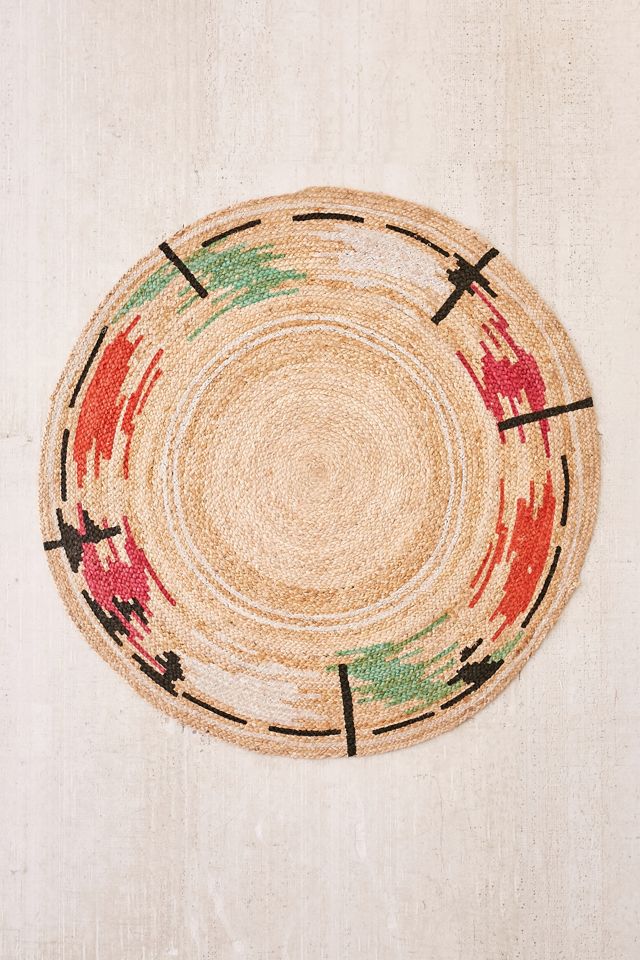 Thalia Basketwoven Jute Round Rug #1