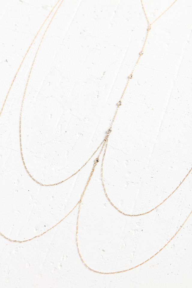 Nicha Crystal Drop Body Chain #2