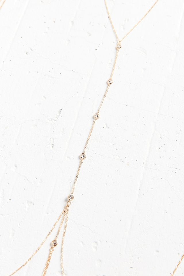 Nicha Crystal Drop Body Chain #3