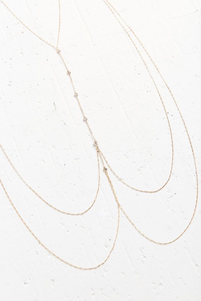 Nicha Crystal Drop Body Chain #5