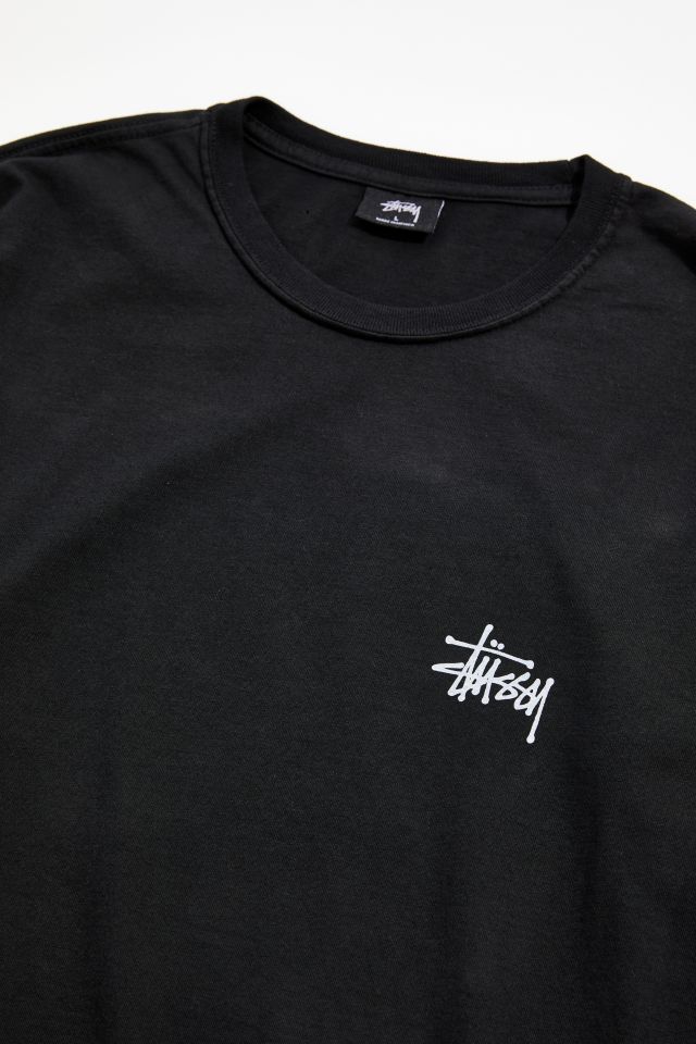 STUSSY basic stussy TEE LARGE ブラック Stussy Mens Basic T-Shirt - Black / White - [1904649] | eBay