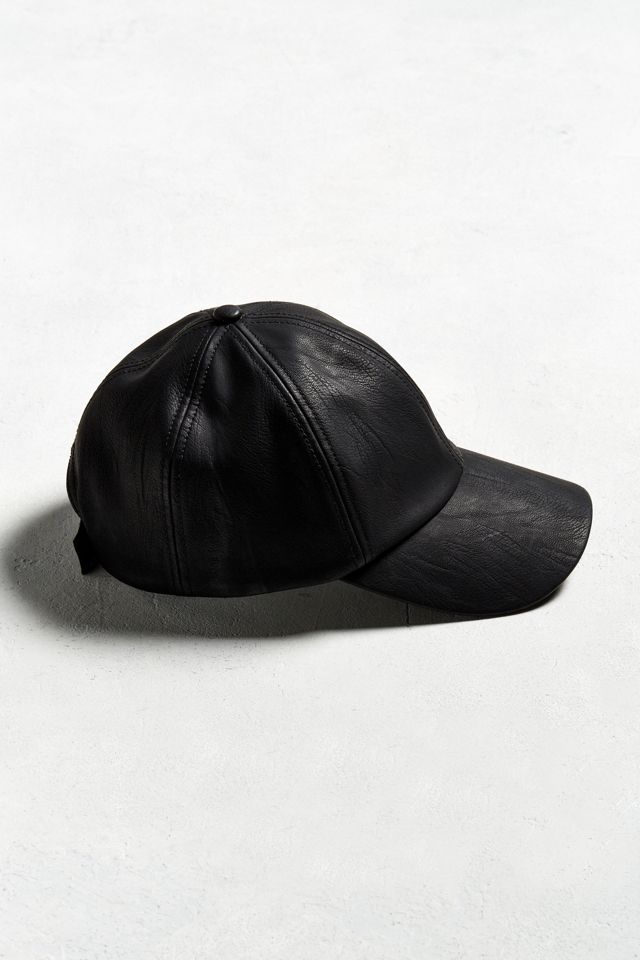 UO Faux Leather Baseball Hat #3