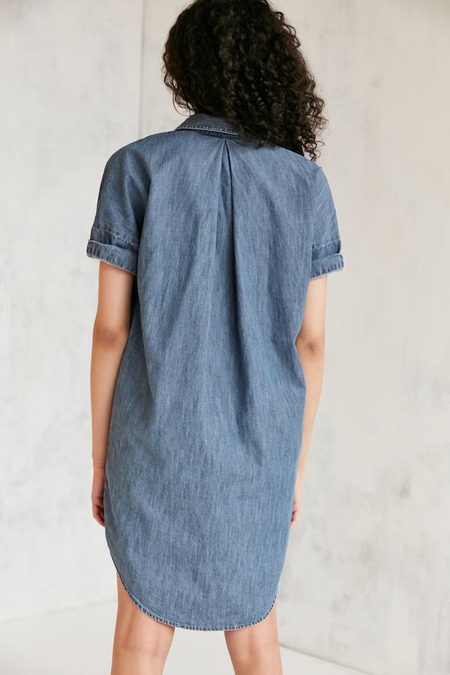 BDG Rosalynn Chambray Collared Shirt Dress #3