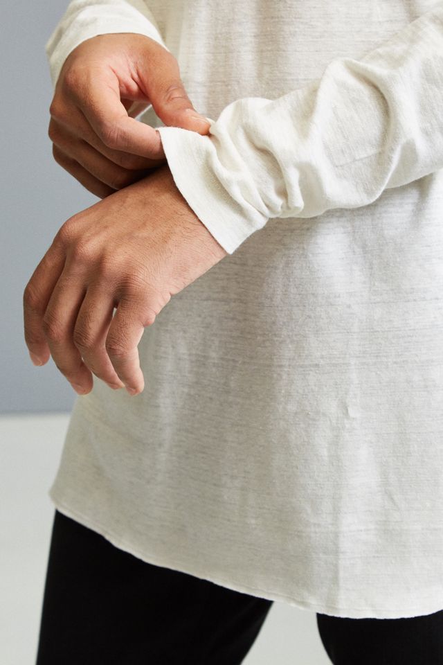 Ash Linen Long Sleeve Tee #1