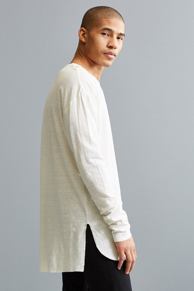 Ash Linen Long Sleeve Tee #2