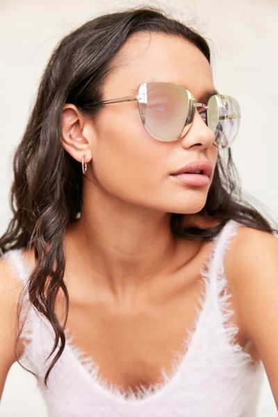 Rimless Cat Eye Sunglasses Urban Outfitters 