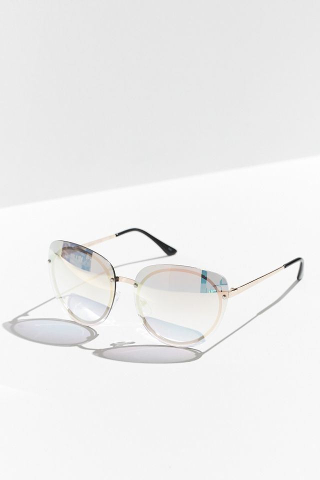 Rimless Cat-Eye Sunglasses #1
