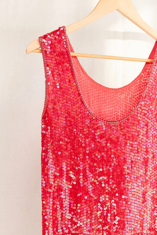 Vintage Red Sequin Jumpsuit #3