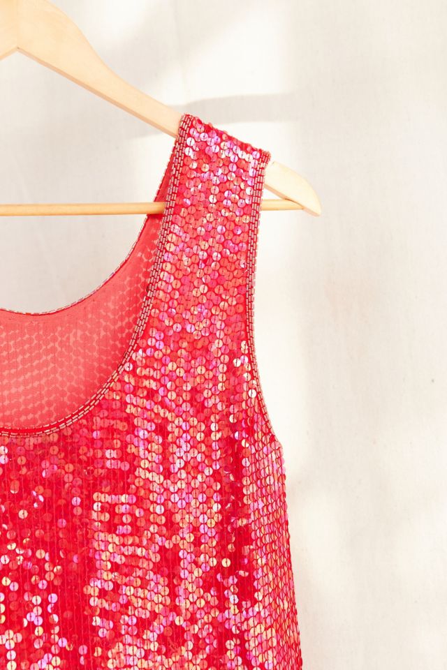 Vintage Red Sequin Jumpsuit #5
