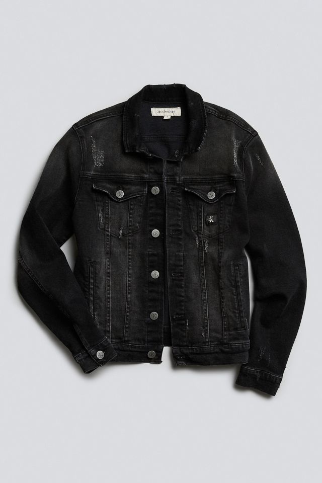 Calvin klein 2024 black denim jacket