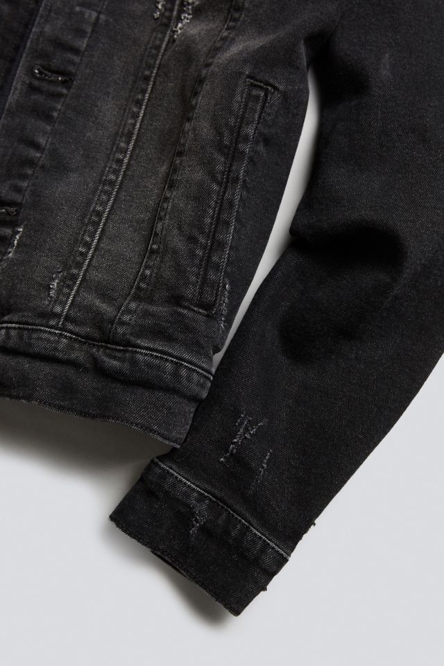 Calvin Klein Reissue Black Denim Washed Trucker Jacket #2