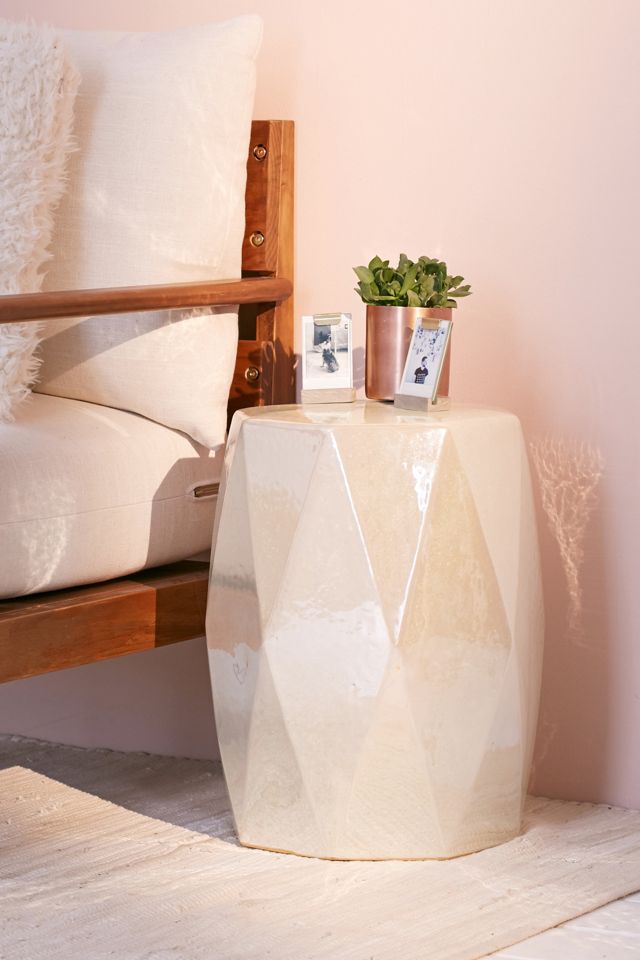 Kinsley Iridescent Side Table Urban Outfitters