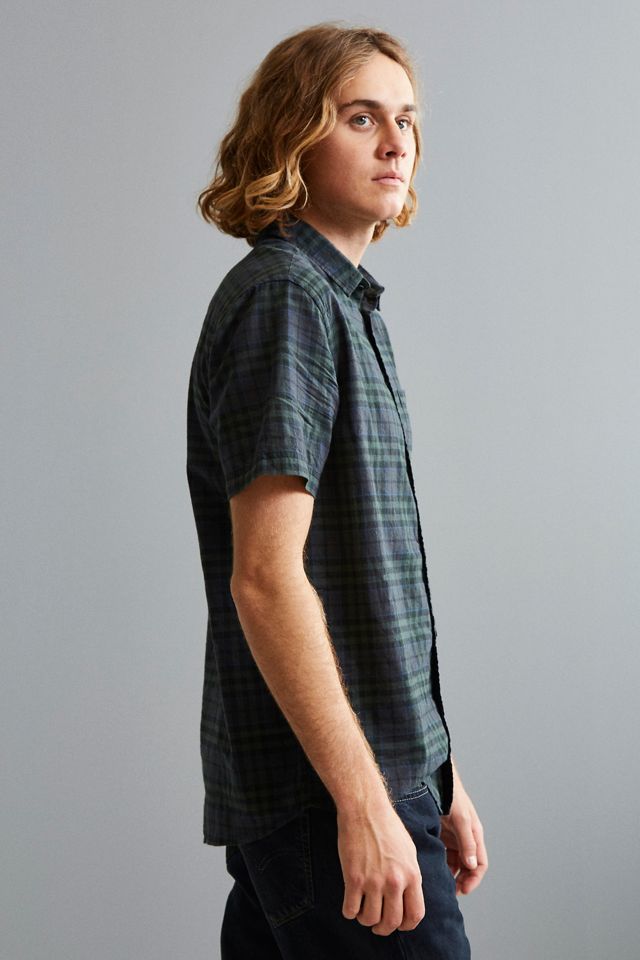 UO Blackwatch Plaid Short Sleeve Button-Down Shirt #3