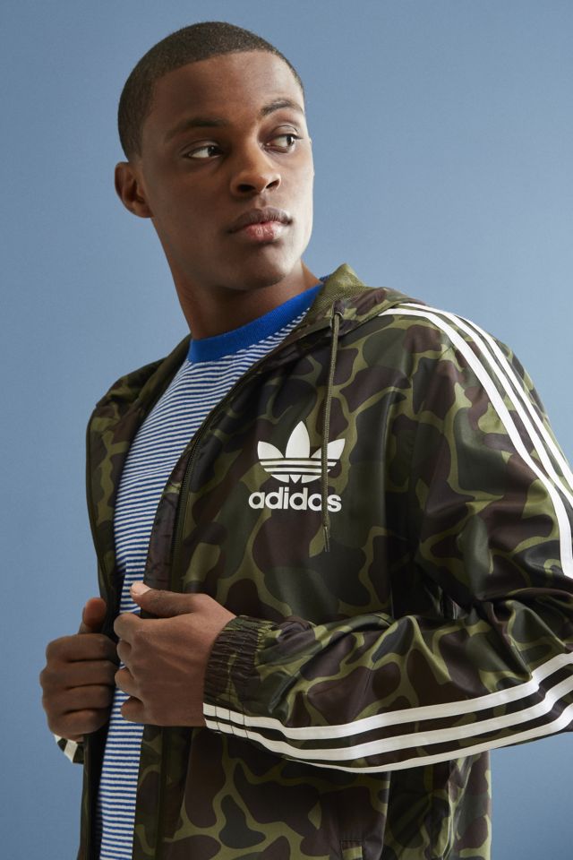 Adidas windbreaker camo on sale jacket