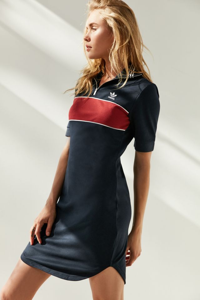 adidas Originals Zip Front T shirt Dress