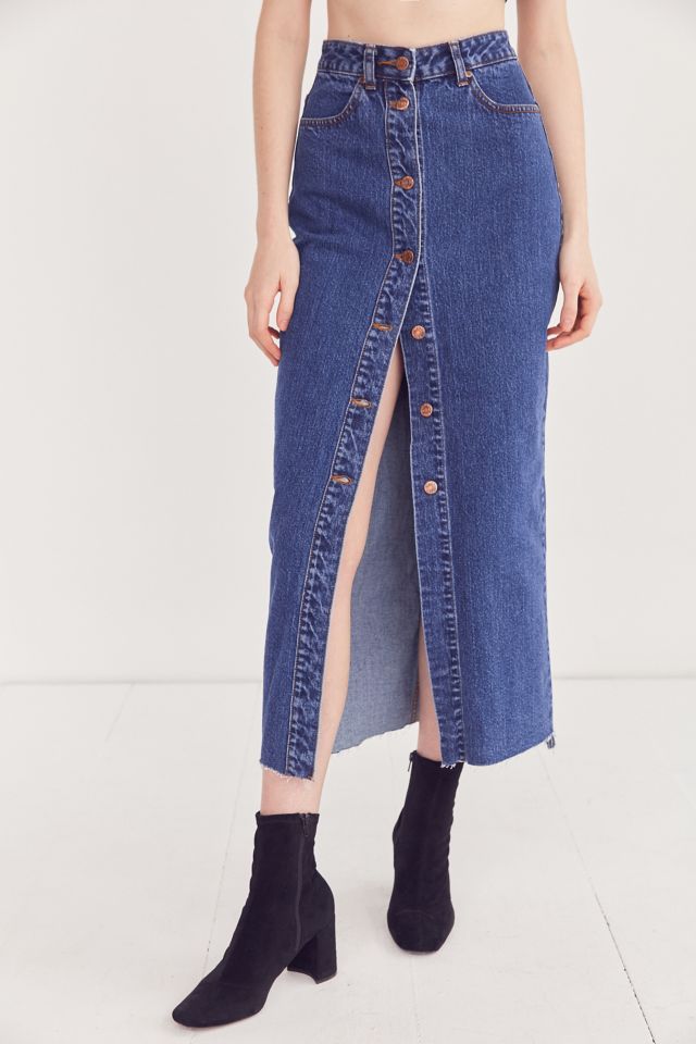 Dr. Denim Venla Button-Front Maxi Skirt #3