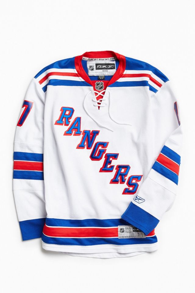 New York Rangers Old Time Hockey Short Sleeve Shirt Men's Blue Used